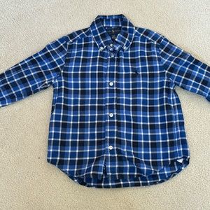 Ralph Lauren boy size 3/3T blue long sleeve button-down